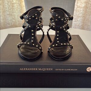 Burberry Black Studded Women's Sandals